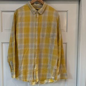 PACSUN Plaid Long Sleeve Button Down Shirt